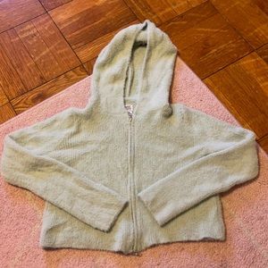 Urban Outfitters soft cropped zip up